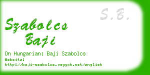 szabolcs baji business card